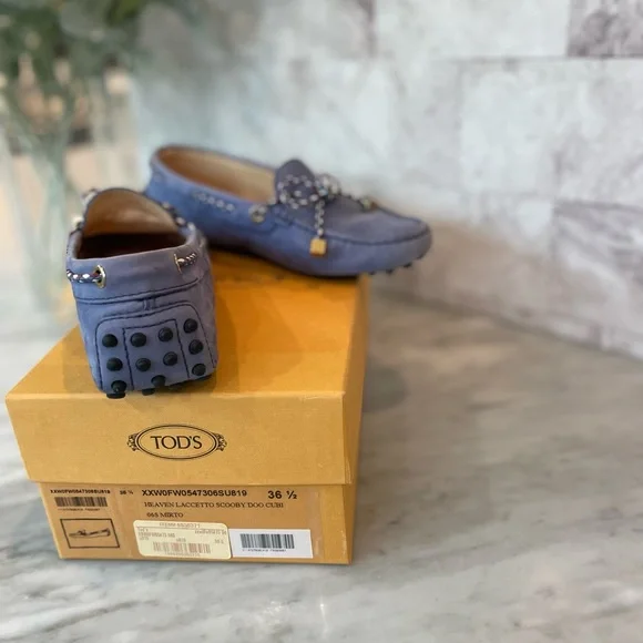 🌿authentic Tods 595 lacerto loafers 6.5 w box - Picture 5 of 9